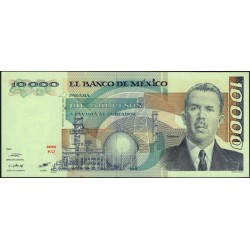 Мексика 10000 песо 1985 серия KU (MEXICO 10000 Pesos 1985 series KU) P 89: UNC