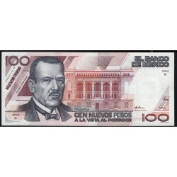 Мексика 100 песо 1992 года, серия B (MEXICO 100 Pesos 1992, Series A) P 98(2): UNC