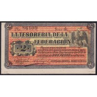 Мексика 2 песо 16.03.1914 (MEXICO 2 pesos 16.03.1914) P S1061: UNC