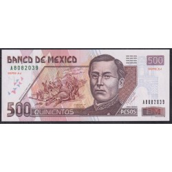 Мексика 500 песо 2004 года (MEXICO 500 Pesos 2004) P 120: UNC