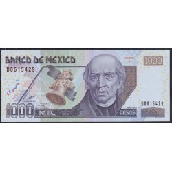 Мексика 1000 песо 2002 года, D0615429 (MEXICO 1000 Pesos 2002) P 121a: UNC