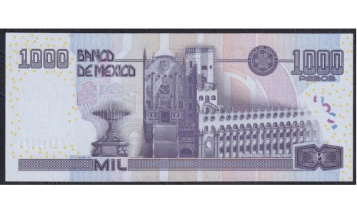 Мексика 1000 песо 2002 года, D0615429 (MEXICO 1000 Pesos 2002) P 121a: UNC