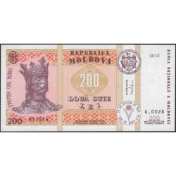 Молдова 200 лей 2013 (Moldova 200 lei 2013) P 16d : UNC