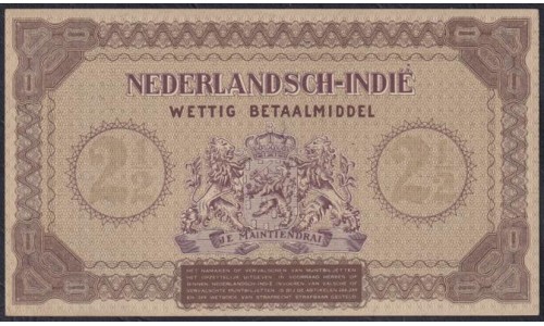 Нидерландская Индия 2 1/2 гулден 1940 (NETHERLANDS INDIES 2 1/2 gulden 1940) P 109 : UNC