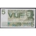 Нидерланды 5 гульденов 1966 года (NETHERLANDS 5 Gulden Nederlandsche Bank 1966) P 90b: UNC