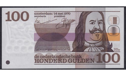 Нидерланды 100 гульденов  14.05.1970 года (NETHERLANDS 100 Gulden Nederlandsche Bank 14.05.1970) P 93: UNC