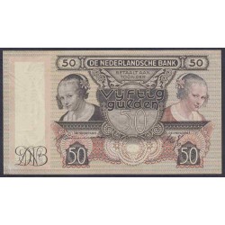 Нидерланды 50 гульденов 1941 года, Нечастые (NETHERLANDS 50 Gulden Nederlandsche Bank 1941) P 58: XF/aUNC