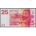 Нидерланды 25 гульденов 1971 года (NETHERLANDS 25 Gulden Nederlandsche Bank 1971) P 92a: UNC