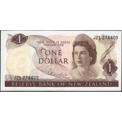 Новая Зеландия 1 доллар 1977-81 год (New Zealand 1 dollar 1977-81) P 163d: UNC 