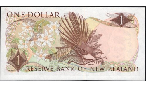 Новая Зеландия 1 доллар 1977-81 год, серия замещения (New Zealand 1 dollar 1977-81, REPLACEMENT) P 163d: UNC 