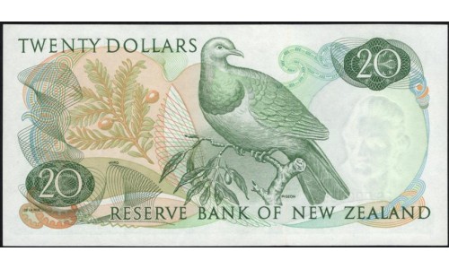 Новая Зеландия 20 долларов 1975-77 год (New Zealand 20 dollars 1975-77) P 167c: UNC