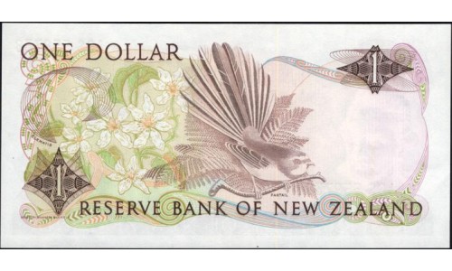 Новая Зеландия 1 доллар 1981-85 год (New Zealand 1 dollar 1981-85) P 169a: UNC