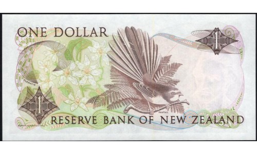 Новая Зеландия 1 доллар 1985-89 год (New Zealand 1 dollar 1985-89) P 169b: UNC