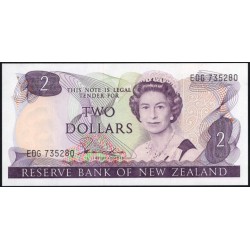 Новая Зеландия 2 доллара 1981-85 год (New Zealand 2 dollars 1981-85) P 170a: UNC
