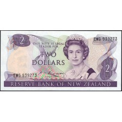 Новая Зеландия 2 доллара 1985-89 год (New Zealand 2 dollars 1985-89) P 170b: UNC
