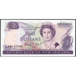 Новая Зеландия 2 доллара 1989-92 год (New Zealand 2 dollars 1989-92) P 170c: UNC
