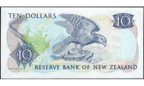 Новая Зеландия 10 долларов 1989-92 год (New Zealand 10 dollars 1989-92) P 172c: UNC