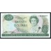 Новая Зеландия 20 долларов 1985-89 год, Короткий Номер ТАА 000907 (New Zealand 20 dollars 1985-89) P 173a: UNC