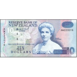 Новая Зеландия 10 долларов 1992-97 год (New Zealand 10 dollars 1992-97) P 178a: UNC