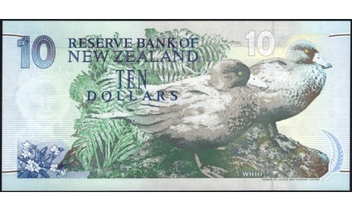 Новая Зеландия 10 долларов 1992-97 год (New Zealand 10 dollars 1992-97) P 178a: UNC