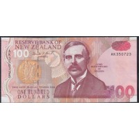 Новая Зеландия 100 долларов 1992 год, AK 350723 (New Zealand 100 dollars 1992) P 181a: XF/aUNC