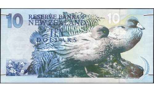 Новая Зеландия 10 долларов 1994 год (New Zealand 10 dollars 1994) P 182a: UNC