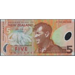Новая Зеландия 5 долларов 2006 год, полимер пластик, серия CF (New Zealand 5 dollars 2006, Polymer plastic) P 185b : UNC