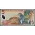 Новая Зеландия 5 долларов 2014 год, полимер пластик, Серия AM (New Zealand 5 dollars 2014, Polymer plastic) P 185c: UNC