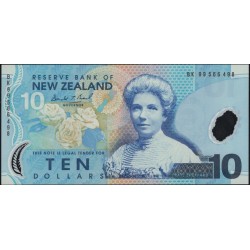 Новая Зеландия 10 долларов 1999 год, полимер пластик, Серия ВК (New Zealand 10 dollars 1999, Polymer plastic) P 186a: UNC