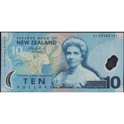 Новая Зеландия 10 долларов 2006 год, полимер пластик (New Zealand 10 dollars 2006, Polymer plastic) P 186b : UNC