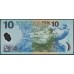 Новая Зеландия 10 долларов 2006 год, полимер пластик (New Zealand 10 dollars 2006, Polymer plastic) P 186b : UNC