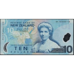Новая Зеландия 10 долларов 2013 год, полимер пластик (New Zealand 10 dollars 2013, Polymer plastic) P 186c: UNC