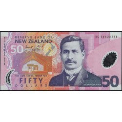 Новая Зеландия 50 долларов 1999 год, полимер пластик, серия BC (New Zealand 50 dollars 1999, Polymer plastic) P 188a : UNC
