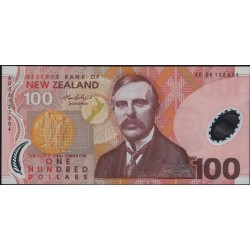 Новая Зеландия 100 долларов 2006 год, полимер пластик, серия AD (New Zealand 100 dollars 2006, Polymer plastic) P 189b : UNC