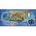 Новая Зеландия 10 долларов 2000 год, полимер пластик, чёрная серия (New Zealand 10 dollars 2000, Polymer plastic, black serial) P 190a: UNC