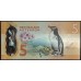 Новая Зеландия 5 долларов 2015 год, полимер пластик (New Zealand 5 dollars 2015, Polymer plastic) P 191 : UNC