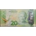 Новая Зеландия 20 долларов 2016 год, полимер пластик (New Zealand 20 dollars 2016, Polymer plastic) P 193 : UNC