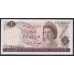 Новая Зеландия 1 доллар 1967-68 год, C24 111115, КРАСИВЫЙ НОМЕР (New Zealand 1 dollar 1967-68) P 163c: UNC 