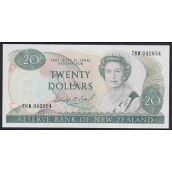 Новая Зеландия 20 долларов 1989-92 (New Zealand 20 dollars 1989-92) P 173c : UNC