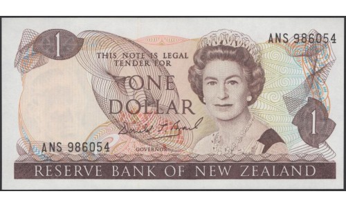 Новая Зеландия 1 доллар 1989-92 (New Zealand 1 dollar 1989-92) P 169c : UNC