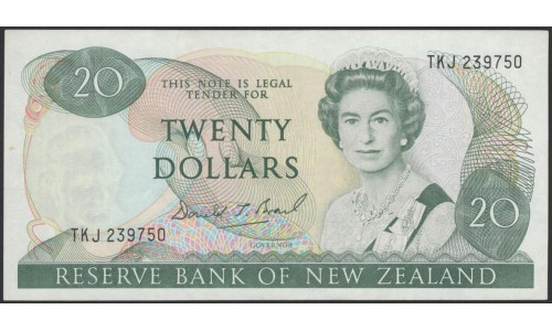 Новая Зеландия 20 долларов 1989-92 (New Zealand 20 dollars 1989-92) P 173c : aUNC