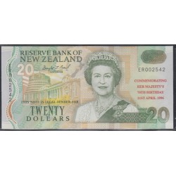 Новая Зеландия 20 долларов 1996 год, РАРИТЕТ!!! (New Zealand 20 dollars 1996) P 184: UNC