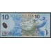 Новая Зеландия 10 долларов 2002 год, полимер пластик (New Zealand 10 dollars 2002, Polymer plastic) P 186a: UNC