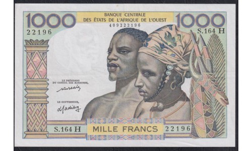 Нигер 1000 франков (1959-65) (NIGER 1000 francs (1959-65) P 603Hm : XF