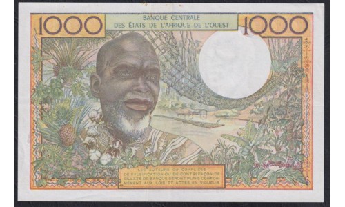 Нигер 1000 франков (1959-65) (NIGER 1000 francs (1959-65) P 603Hm : XF