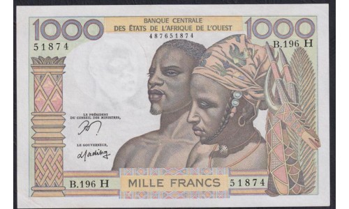 Нигер 1000 франков (1959-65) (NIGER 1000 francs (1959-65) P 603Hn: UNC--