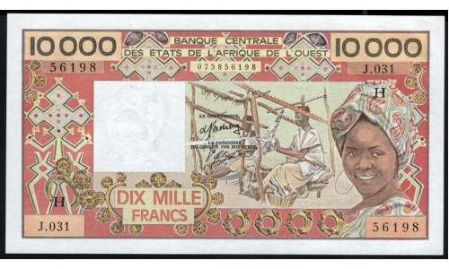 Нигер 10000 франков (1977-1992) (NIGER 10000 francs (1977-1992)) P 609Hh : UNC