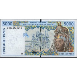 Нигер 5000 франков 2003 (NIGER 5000 francs 2003) P 613Hl : UNC