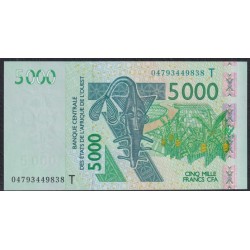Того 5000 франков 2004 года (TOGO 5000 francs 2004) P 817Tb: UNC