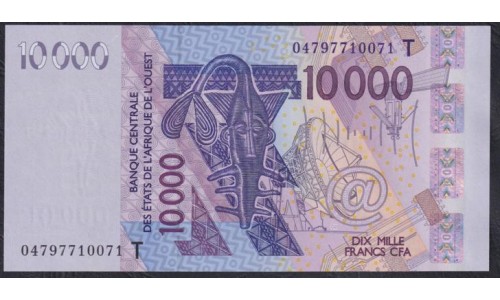 Того 10000 франков  2004 года (TOGO 10000 francs 2004) P 818Tb: UNC